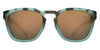 Tifosi Optics SMIRK Sunglasses | Size 49 / Matte Blue Tortoise / Brown w/ no mirror