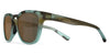 Tifosi Optics SMIRK Sunglasses | Size 49 / Matte Blue Tortoise / Brown w/ no mirror