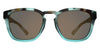 Tifosi Optics SMIRK Sunglasses | Size 49 / Matte Blue Tortoise / Brown w/ no mirror