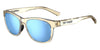 Tifosi Optics SWANK Sunglasses | Size 51 / Golden Ray/Smoke Tint with Sky Blue Mirror