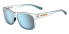 Tifosi Optics SWANK XL Sunglasses | Size 55 / Frost Blue/Smoke Tint with Bright Blue Mirror