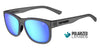 Tifosi Optics SWANK XL Sunglasses | Size 55 / Satin Vapor/Polarized Smoke Tint with Sky Blue Mirror