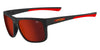 Tifosi Optics SWICK Sunglasses | Size 58 / Satin Black/Crimson/Smoke Tint with Red Mirror