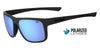 Tifosi Optics SWICK Sunglasses | Size 58 / Blackout/Polarized Smoke Tint with Sky Blue Mirror