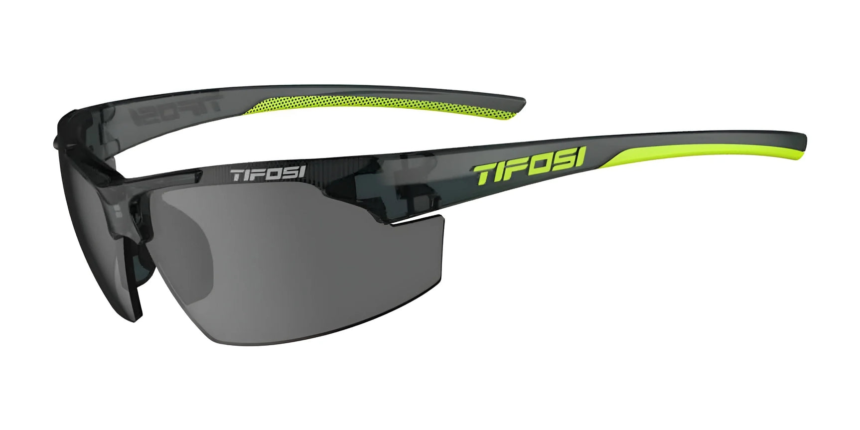 Tifosi Optics TRACK Sunglasses Crystal Smoke / Smoke Tint Tifosi Optics TRACK Sunglasses Crystal Smoke / Smoke Tint