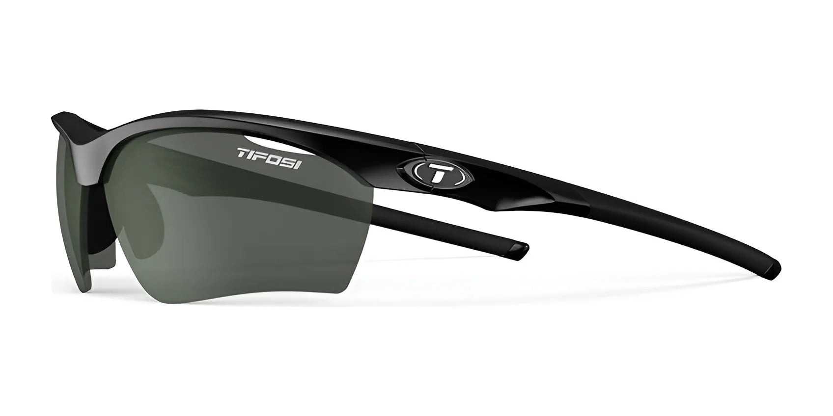 The Tifosi Optics VERO Sunglasses, size 64, offer a sleek design with dark lenses for smaller faces, making them perfect for multi-sport activities. Branded "Tifosi" on the temple, these black sports sunglasses blend style and functionality seamlessly. The Tifosi Optics VERO Sunglasses, size 64, offer a sleek design with dark lenses for smaller faces, making them perfect for multi-sport activities. Branded "Tifosi" on the temple, these black sports sunglasses blend style and functionality seamlessly.
