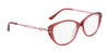 Marchon NYC TRES JOLIE 205 Eyeglasses / Pink Crystal / Size 54