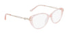Marchon NYC TRES JOLIE 205 Eyeglasses / Pink Crystal / Size 54