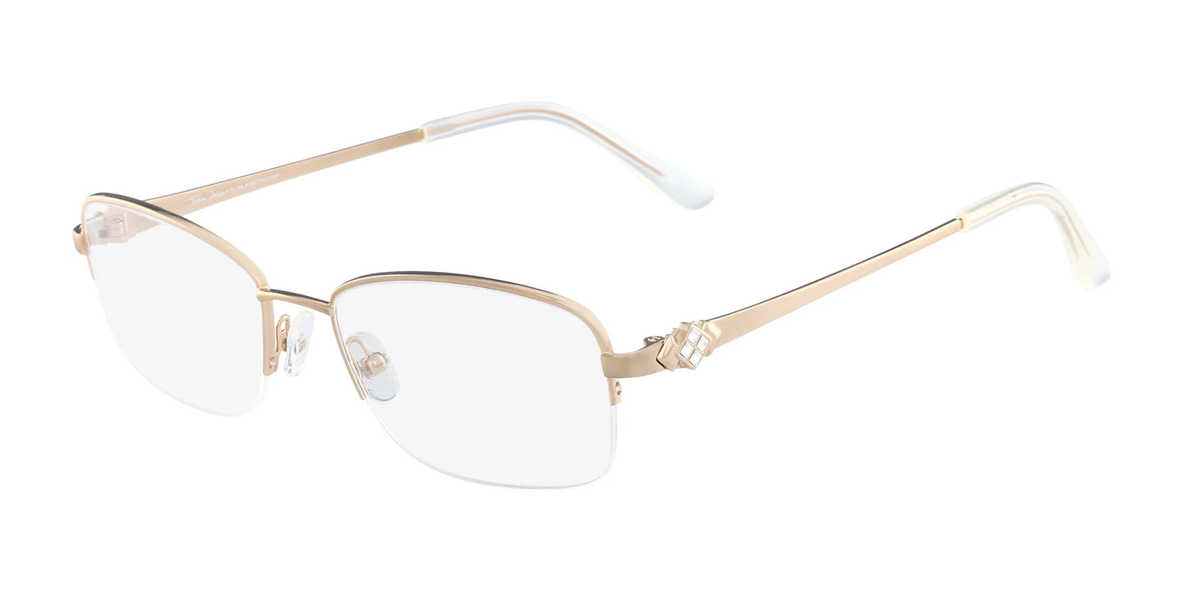 Marchon NYC TRES JOLIE 173 Eyeglasses Rosegold Marchon NYC TRES JOLIE 173 Eyeglasses Rosegold
