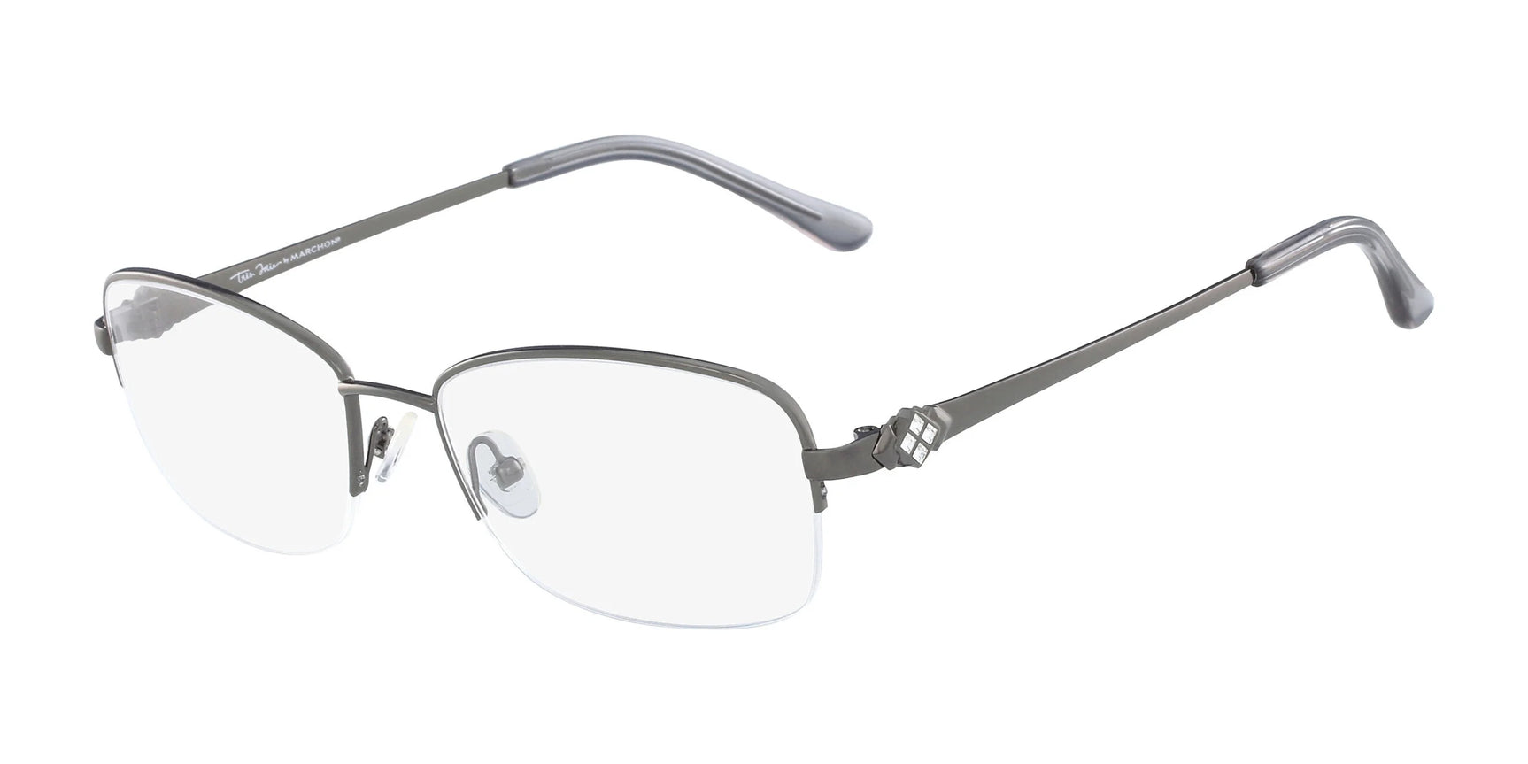 Marchon NYC TRES JOLIE 173 Eyeglasses Gunmetal Marchon NYC TRES JOLIE 173 Eyeglasses Gunmetal