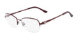 Marchon NYC TRES JOLIE 173 Eyeglasses Burgundy Marchon NYC TRES JOLIE 173 Eyeglasses Burgundy