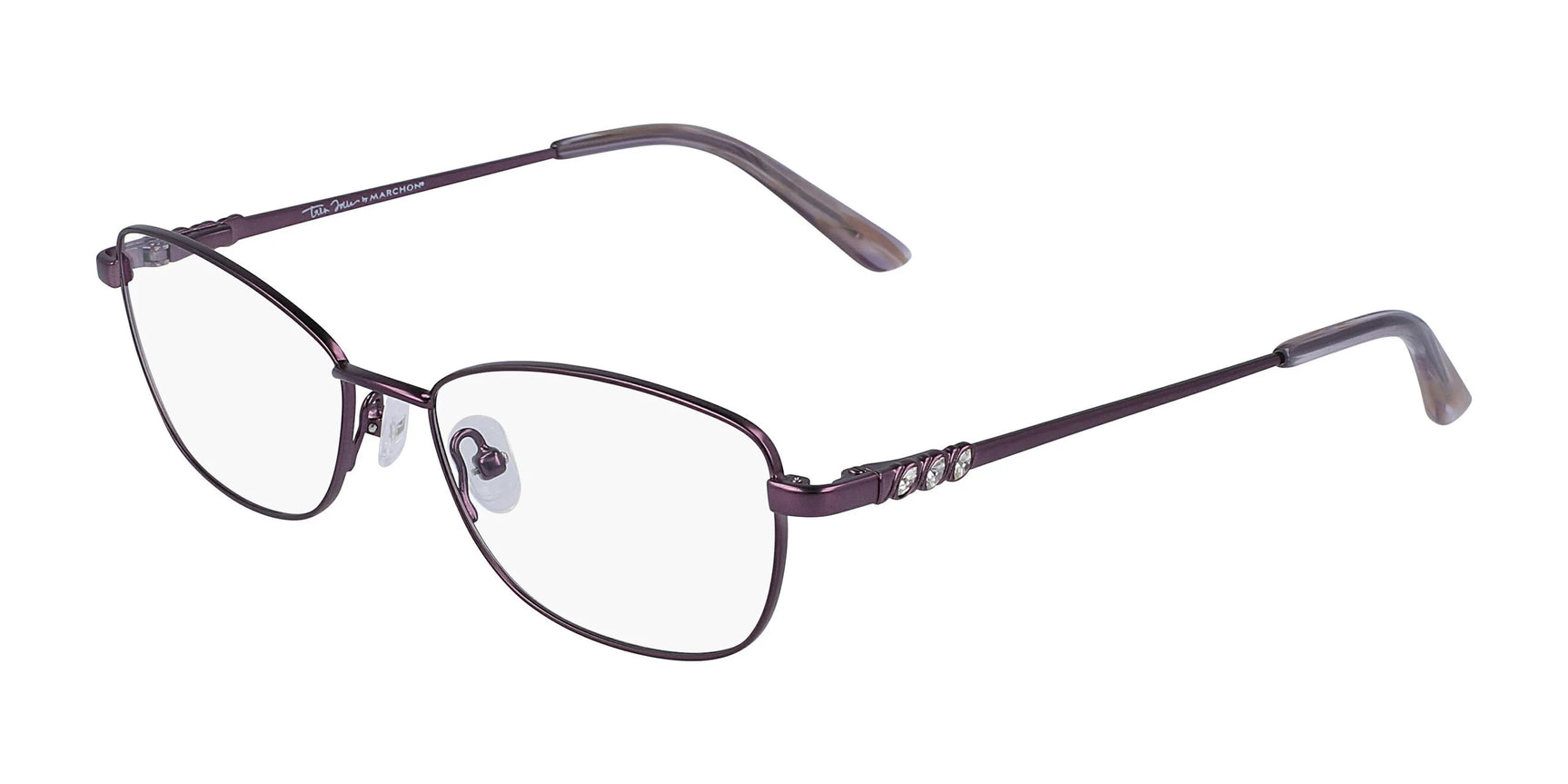 Marchon NYC TRES JOLIE 191 Eyeglasses Plum Marchon NYC TRES JOLIE 191 Eyeglasses Plum