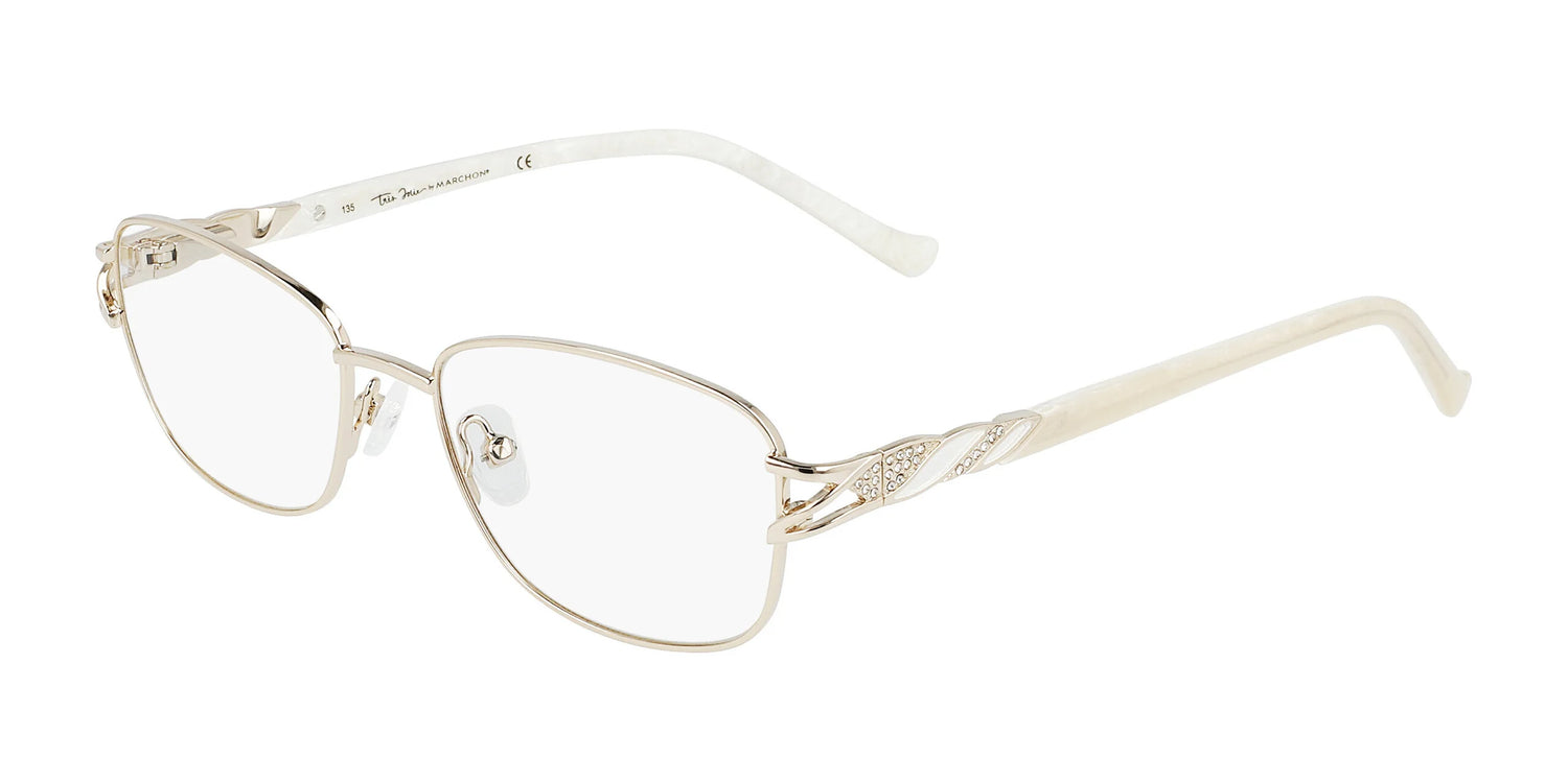 Marchon NYC TRES JOLIE 195 Eyeglasses Light Gold Marchon NYC TRES JOLIE 195 Eyeglasses Light Gold