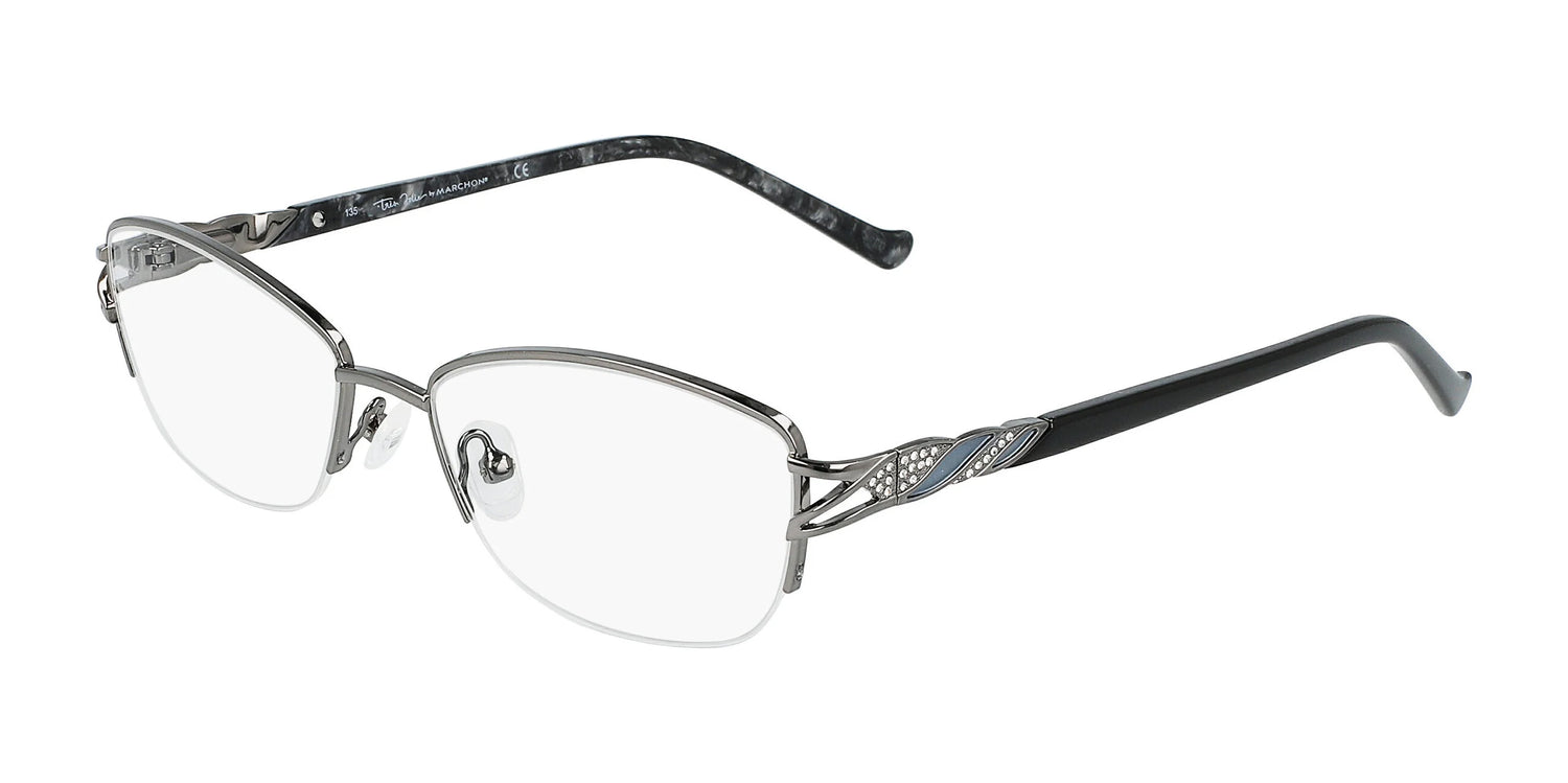 Marchon NYC TRES JOLIE 194 Eyeglasses Gunmetal Marchon NYC TRES JOLIE 194 Eyeglasses Gunmetal