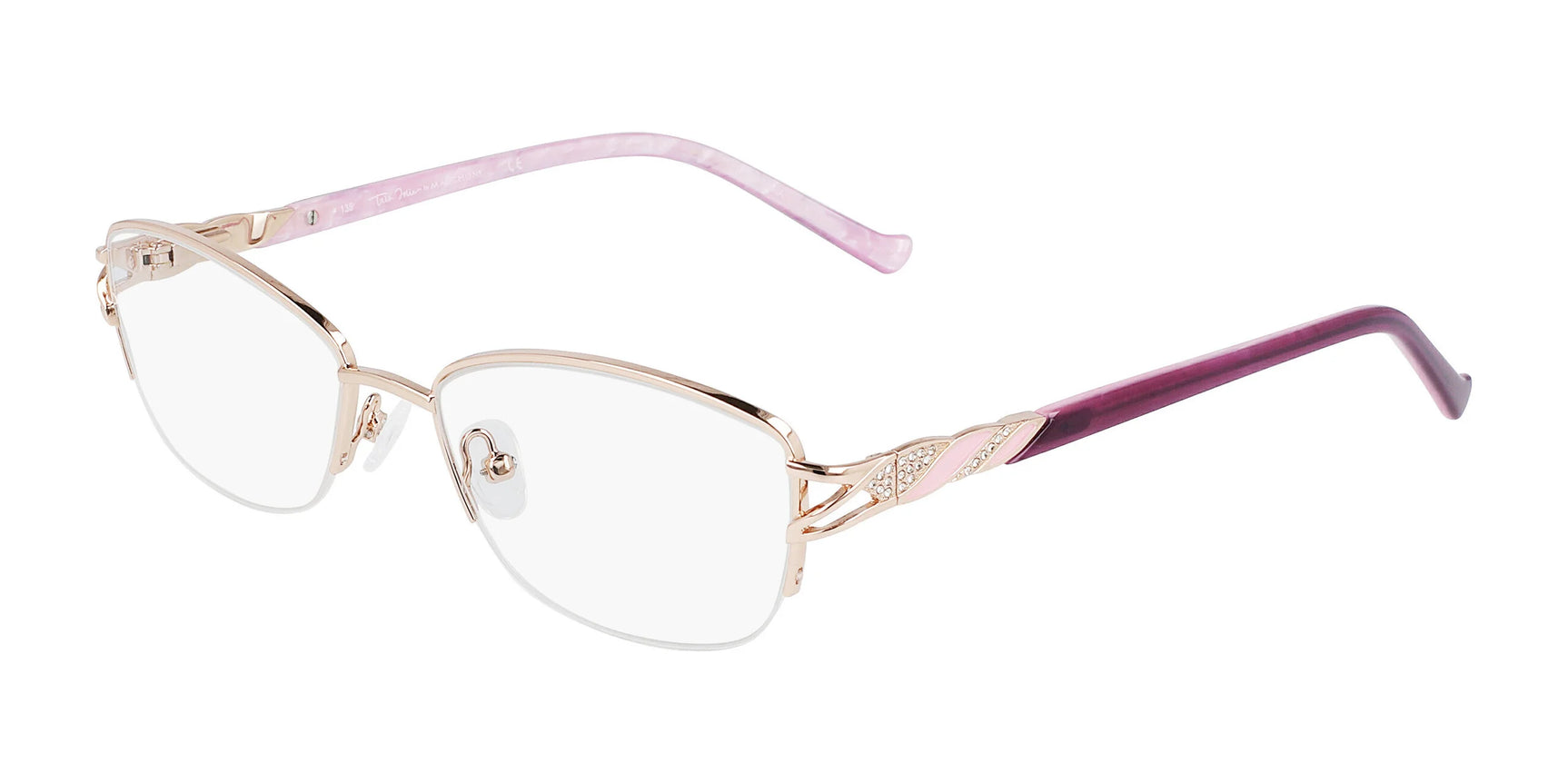 Marchon NYC TRES JOLIE 194 Eyeglasses Rose Gold Marchon NYC TRES JOLIE 194 Eyeglasses Rose Gold