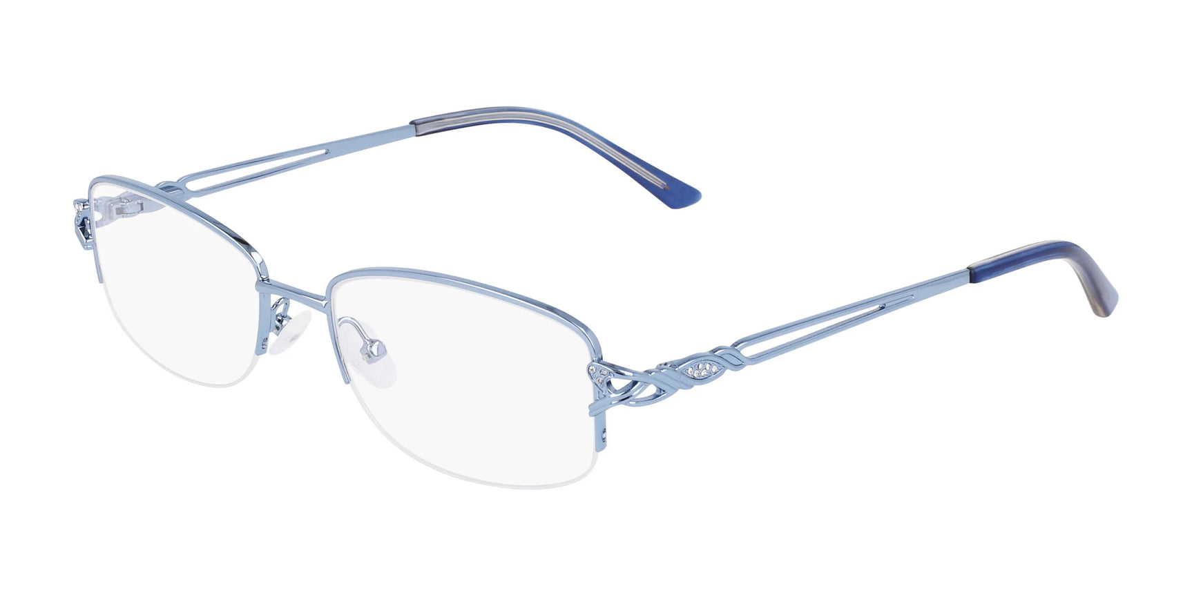 Marchon NYC TRES JOLIE 198 Eyeglasses Light Blue Marchon NYC TRES JOLIE 198 Eyeglasses Light Blue