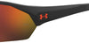 Under Armour 0001 Sunglasses | Size 72 / Matte Black Orange / Red Multilayer Oleophobic