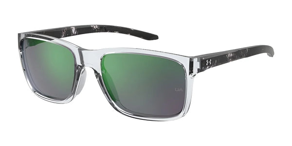Under Armour 0005 Sunglasses | Size 58 / Crys Blck / Green Multilayer