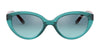 Vogue VJ2002 Sunglasses | Size 46 / Top Transparent Green / Azure Mirror Silver Gradient (2N 36.3%) №27817C