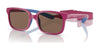 Vogue VJ2017 Sunglasses / Full Rose On Azure Rubber / Dark Brown (3N 9%) №256813 / Size 42