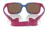 Vogue VJ2017 Sunglasses / Blue On Cream Rubber / Dark Grey (3N 9.3%) №297487 / Size 42