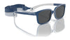 Vogue VJ2017 Sunglasses / Blue On Cream Rubber / Dark Grey (3N 9.3%) №297487 / Size 42
