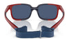 Vogue VJ2017 Sunglasses / Blue On Cream Rubber / Dark Grey (3N 9.3%) №297487 / Size 42