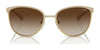 Vogue VO4002S Sunglasses | Size 55 / Top Matte Beige/Brushed Gold / Brown Gradient (3N 16%) №996S13