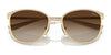 Vogue VO4002S Sunglasses | Size 55 / Top Matte Beige/Brushed Gold / Brown Gradient (3N 16%) №996S13