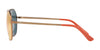 Vogue VO4022S Sunglasses | Size 55 / Matte Coral/Pink Gold №50224Z / Light Brown Mirror Dark Gold (3N 15.5%)