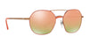 Vogue VO4022S Sunglasses | Size 55 / Matte Coral/Pink Gold №50224Z / Light Brown Mirror Dark Gold (3N 15.5%)