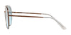 Vogue VO4097S Sunglasses | Size 58 / Copper №50747C / Azure Gradient Mirror Black (1N 56.1%)