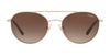 Vogue VO4129S Sunglasses | Size 53 / Pale Gold №848/13 / Brown Gradient (3N 16%)