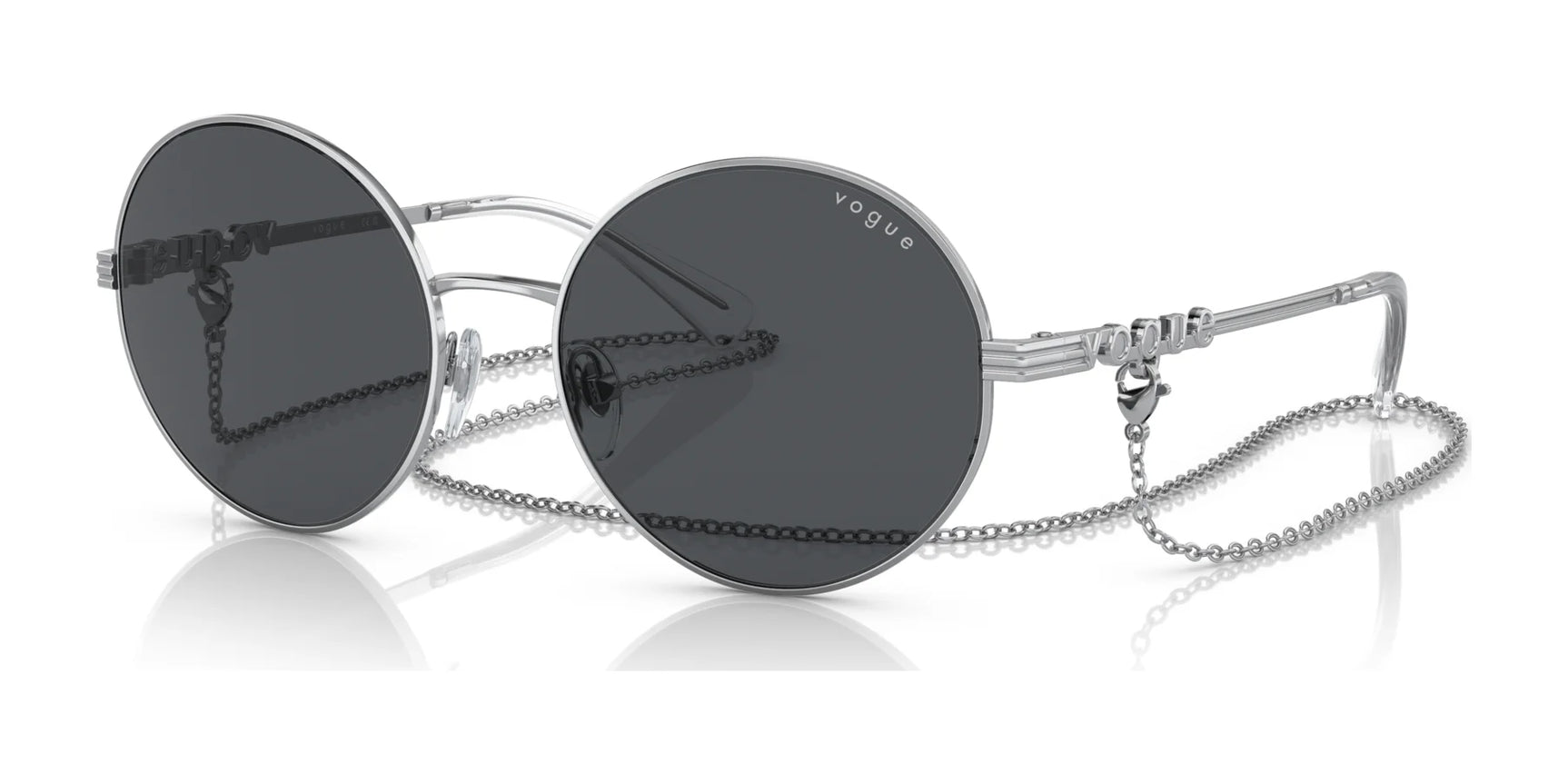 Vogue VO4227S Sunglasses Silver / Dark Grey Vogue VO4227S Sunglasses Silver / Dark Grey