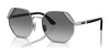 Vogue VO4268S Sunglasses | Size 55 / Silver №323/11 / Gradient Grey (2N 26%)