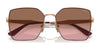 Vogue VO4284S Sunglasses | Size 56 / Rose Gold / Grey Gradient Dark Blue (2N 25%) №51524L