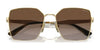 Vogue VO4284S Sunglasses | Size 56 / Rose Gold / Grey Gradient Dark Blue (2N 25%) №51524L