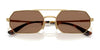 Vogue VO4329S Sunglasses | Size 55 / Light Violet / Pink Flash Silver (Polarized) (3P 11%) №5149LB