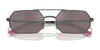 Vogue VO4329S Sunglasses | Size 55 / Light Violet / Pink Flash Silver (Polarized) (3P 11%) №5149LB