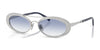 Vogue VO4348SB Sunglasses | Size 54 / Silver / Clear Gradient Blue (1N 49%) №323/19