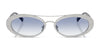 Vogue VO4348SB Sunglasses | Size 54 / Silver / Clear Gradient Blue (1N 49%) №323/19