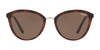 Vogue VO5270S Sunglasses | Size 57 / Top Havana/Brown Transparent №238673 / Dark Brown (3N 9%)