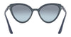 Vogue VO5294S Sunglasses | Size 55 / Top Transparent Blue/Blue №27647C / Light Azure Mirror Gradient Black (1N 58%)