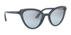 Vogue VO5294S Sunglasses | Size 55 / Top Transparent Blue/Blue №27647C / Light Azure Mirror Gradient Black (1N 58%)