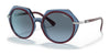 Vogue VO5384SB Sunglasses | Size 53 / Top Purple/Transparent Blue №2933V1 / Light Blue Gradient Grey (2N 22.6%)