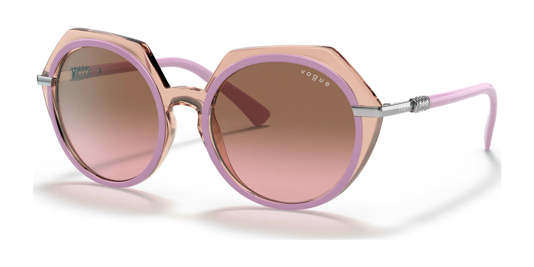 Vogue VO5384SB Sunglasses Top Lilac / Transparent Pink / Pink Gradient Brown Vogue VO5384SB Sunglasses Top Lilac / Transparent Pink / Pink Gradient Brown