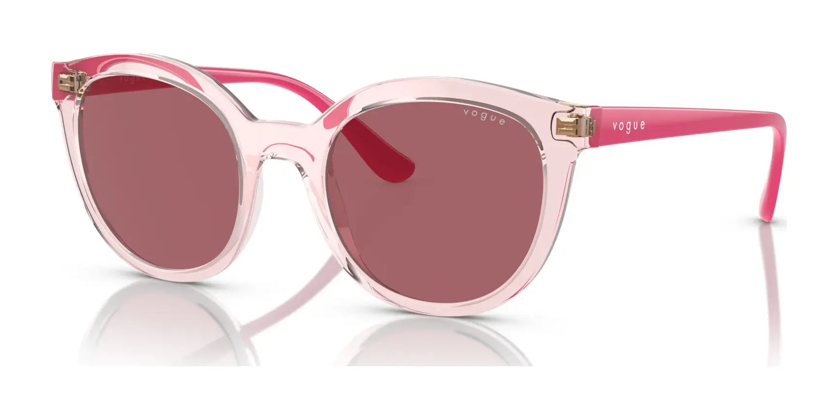 Vogue VO5427SF Sunglasses Transparent Pink / Dark Violet Vogue VO5427SF Sunglasses Transparent Pink / Dark Violet