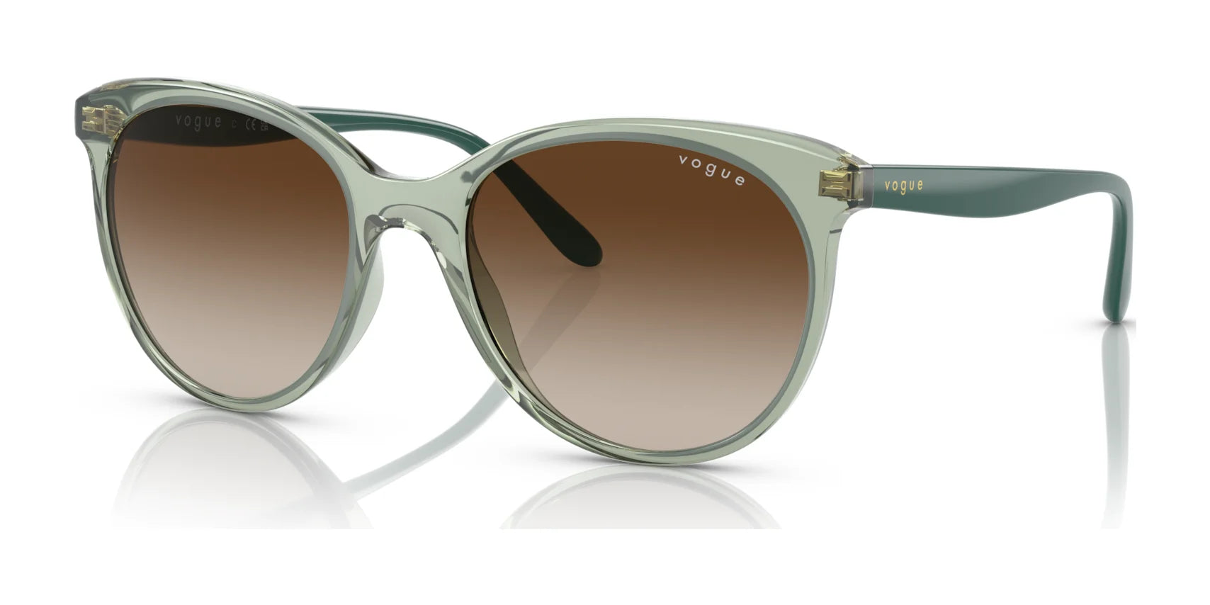 Vogue VO5453S Sunglasses Transparent Light Green / Brown Gradient Vogue VO5453S Sunglasses Transparent Light Green / Brown Gradient