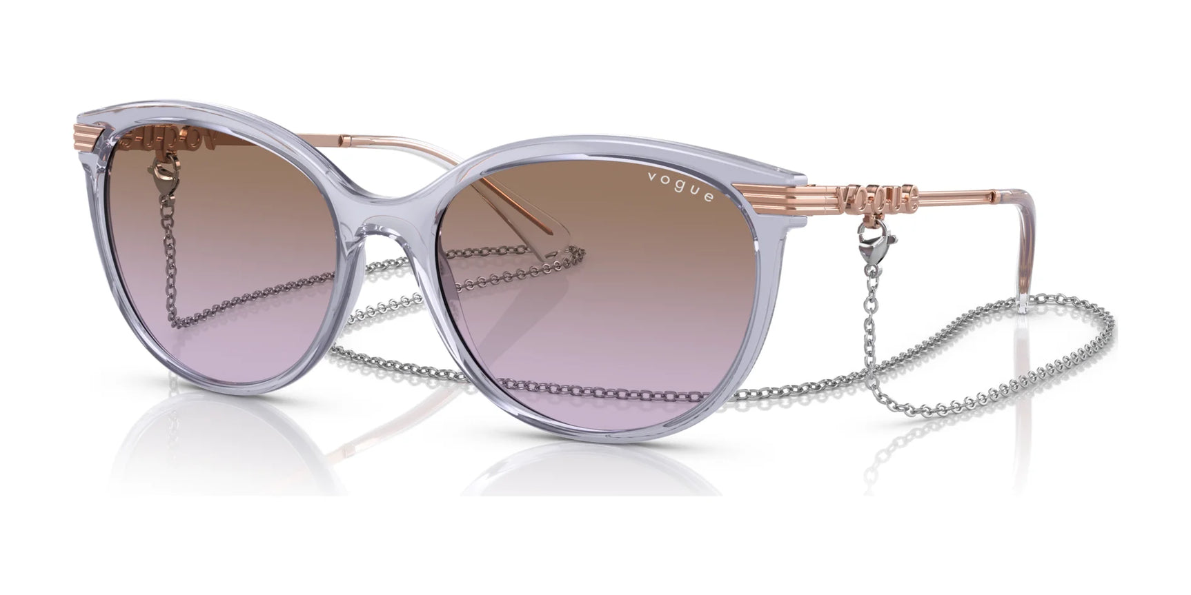 Vogue VO5460S Sunglasses Transparent Purple / Violet Gradient Brown Vogue VO5460S Sunglasses Transparent Purple / Violet Gradient Brown