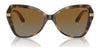 Vogue VO5479S Sunglasses | Size 53 / Striped Dark Havana / Grey Gradient Brown (Polarized) (3P 14%) №1508T5